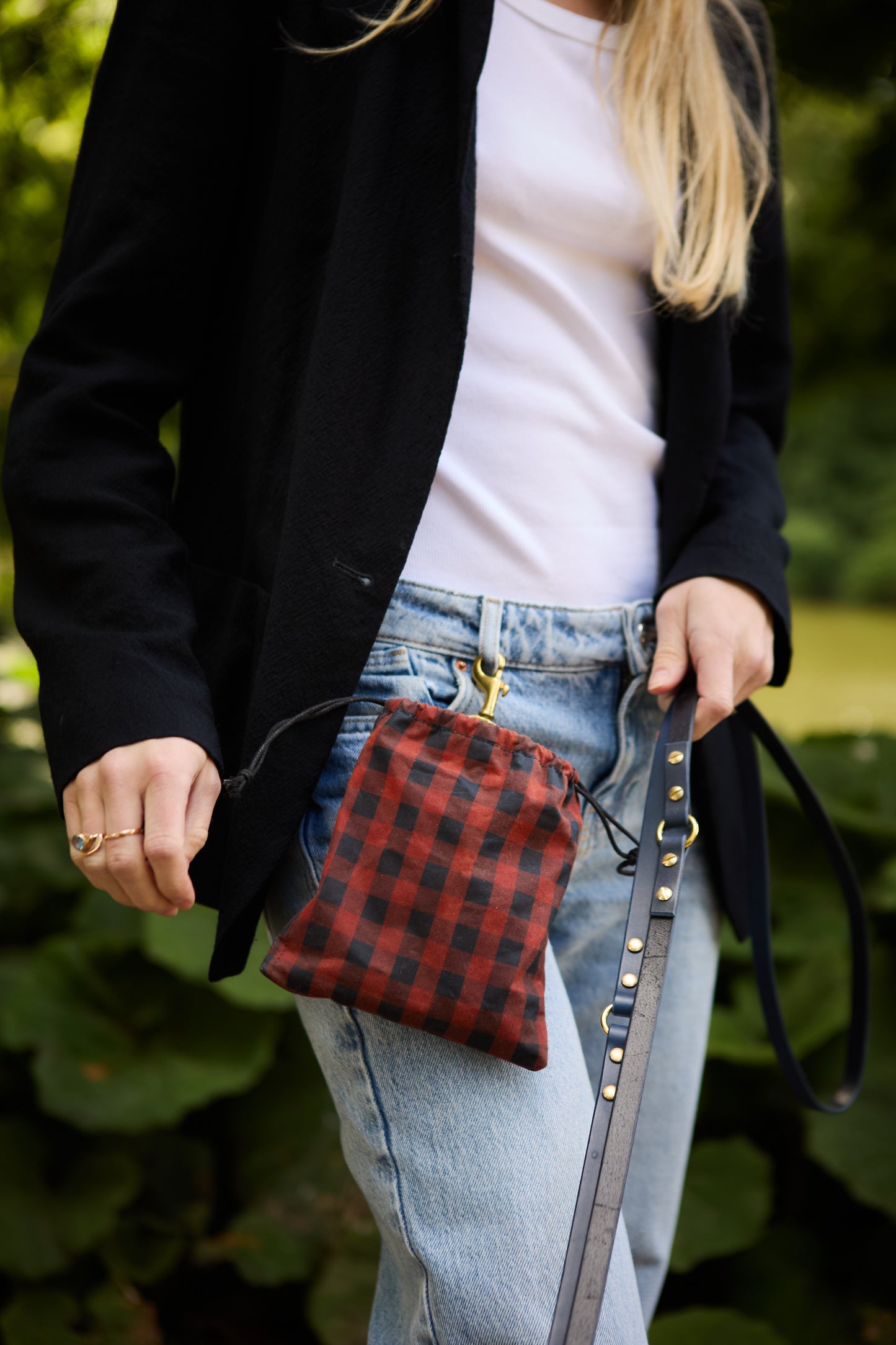 Red Check Treat Bag